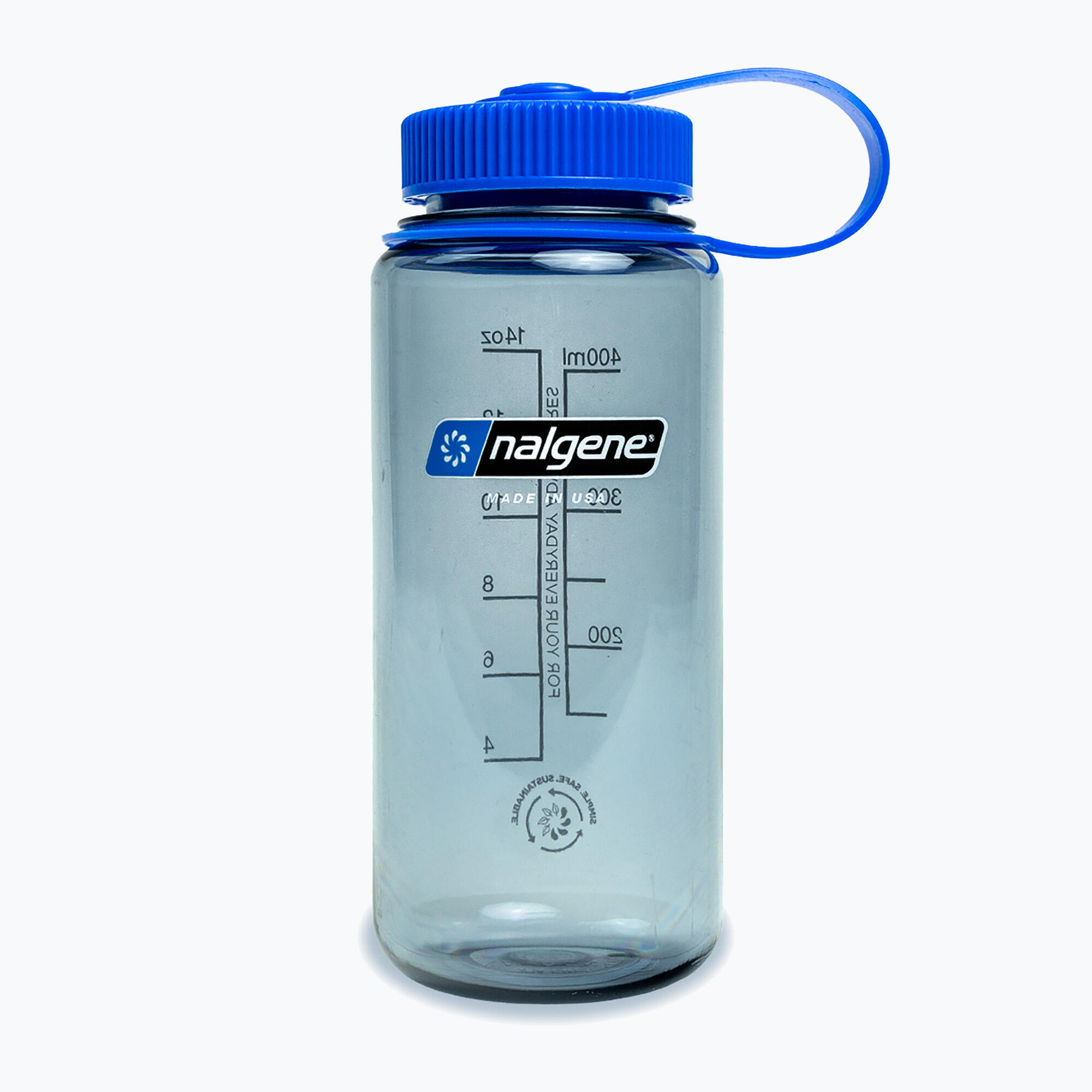 500ml Wide Mouth Sustain Water Bottle - Made From 50% Plastic Waste - Grey 4/4