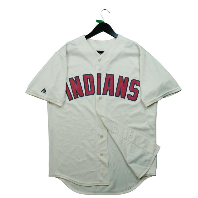 Reconditionné - Maillot Majestic Cleveland Indians MLB