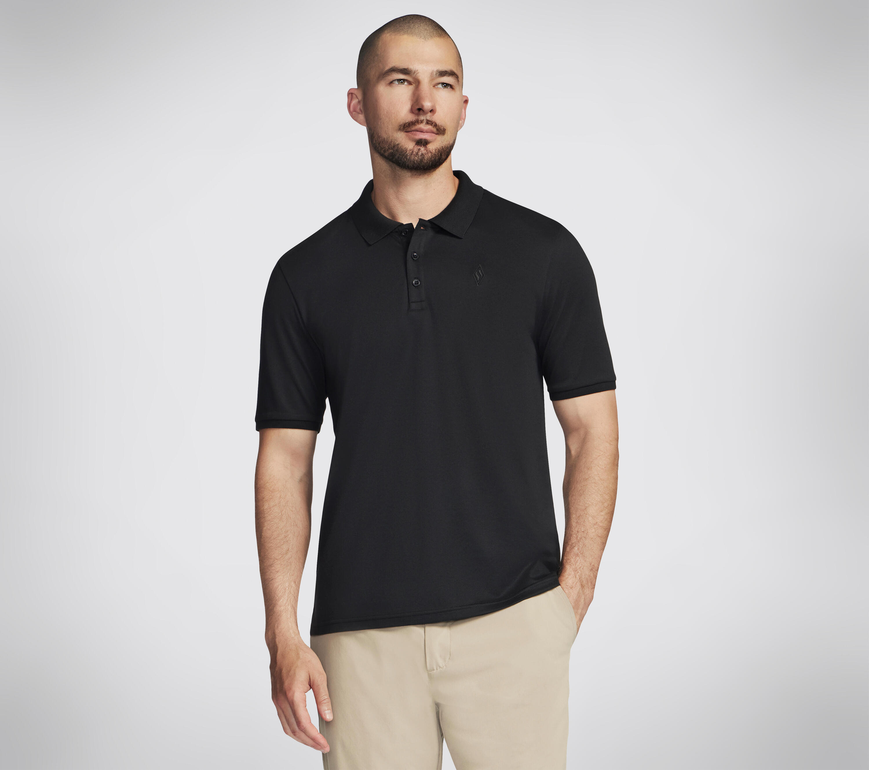 Herren  OFF DUTY POLO Polos Schwarz 3/4