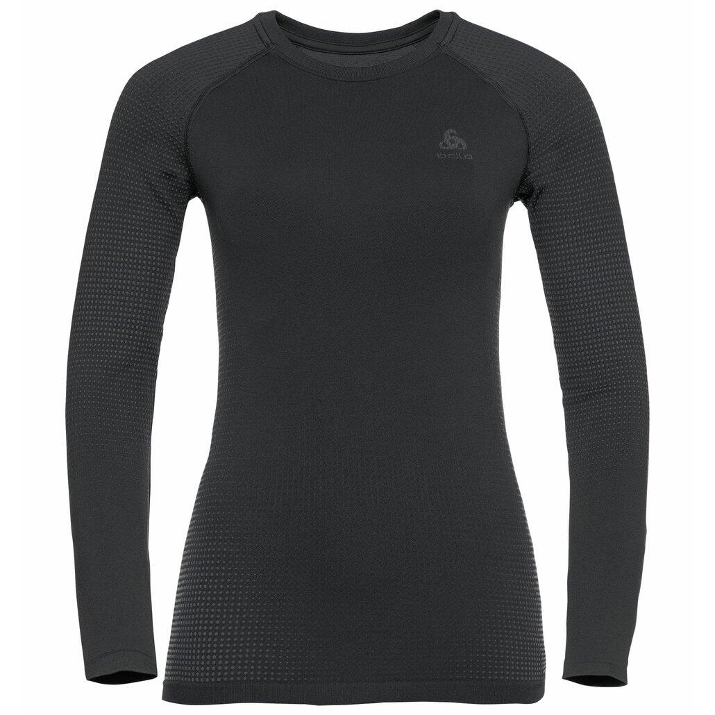 BL TOP CREW NECK L/S PERFORMANCE WARM EC - BLACK   NEW ODLO GRAPHITE GREY 6/7