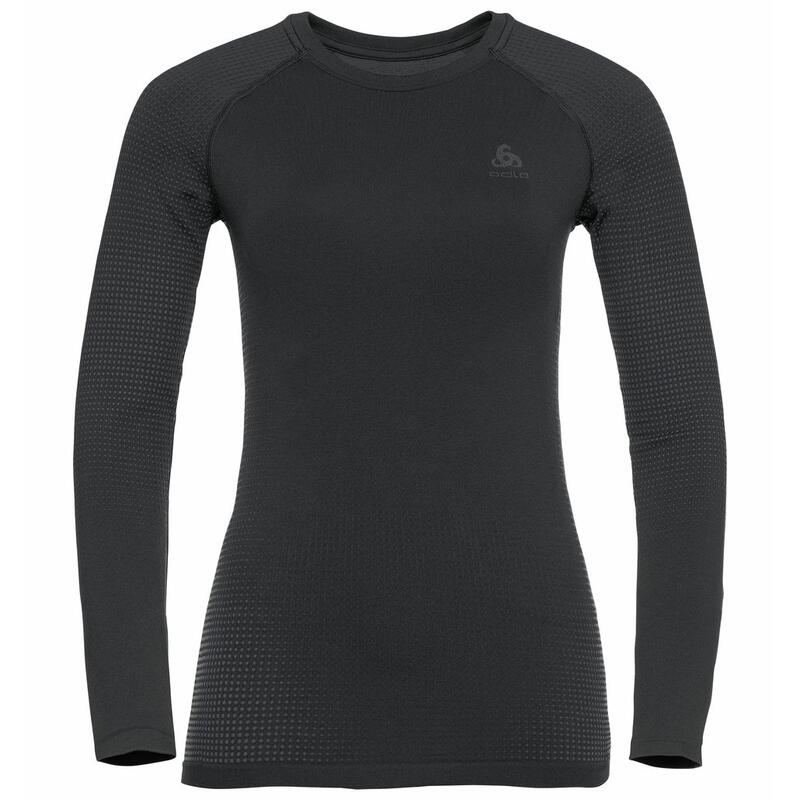 ODLO Shirt Lange Mouwen Performance Warm ECO Thermoshirt ZWART - NIEUW ODLO
