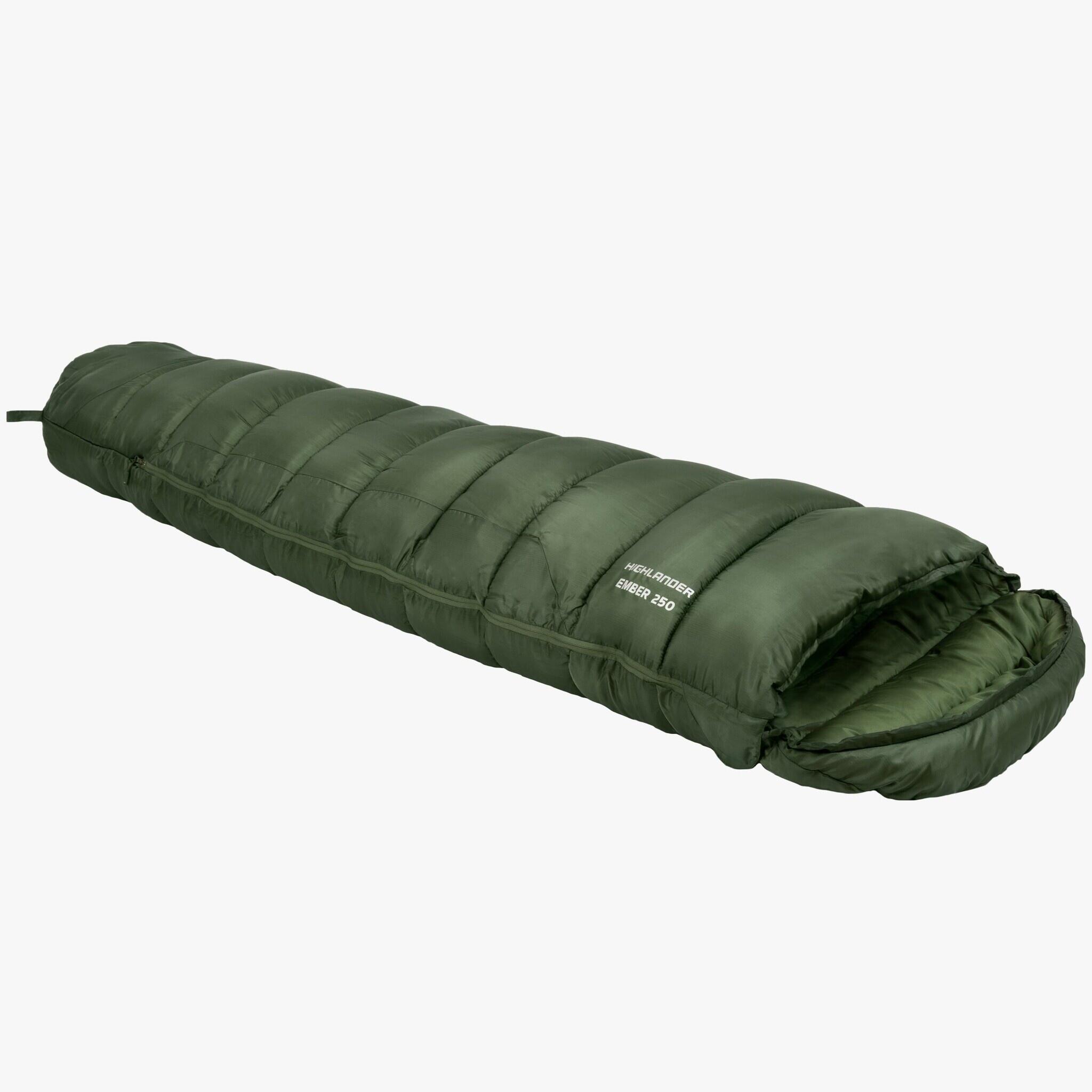 Highlander Forces Phoenix Ember 250 Mummy Sleeping Bag Olive Green 6/6