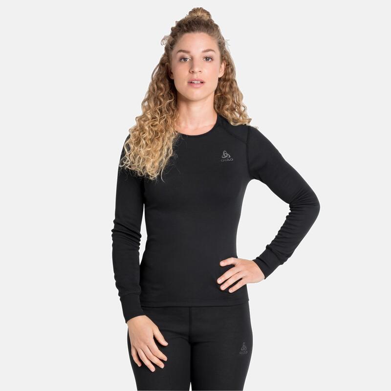 BL TOP CREW NECK L/S ACTIVE WARM ECO - BLACK