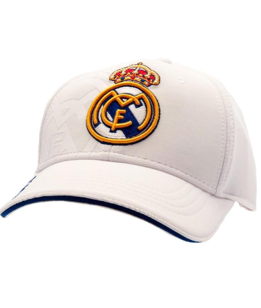 Gorra Real Madrid CF Adulto Escudo Bordado blanca 5/6