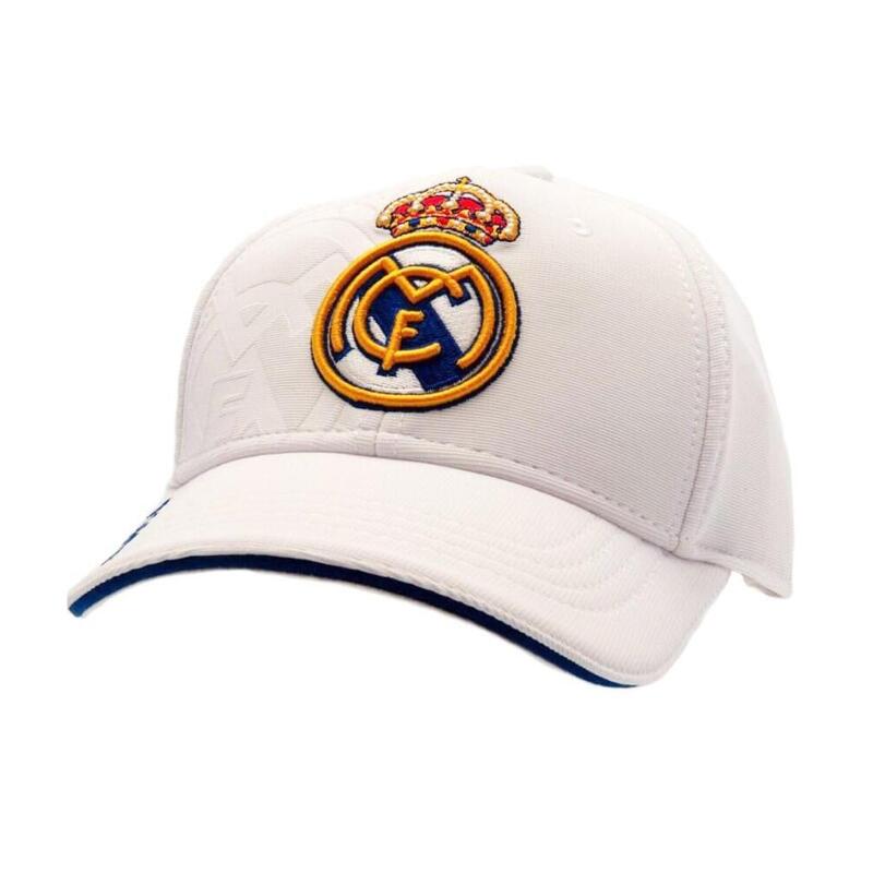 Fútbol Real Madrid Gorra Escudo Bordado Color Blanco Talla Adulto