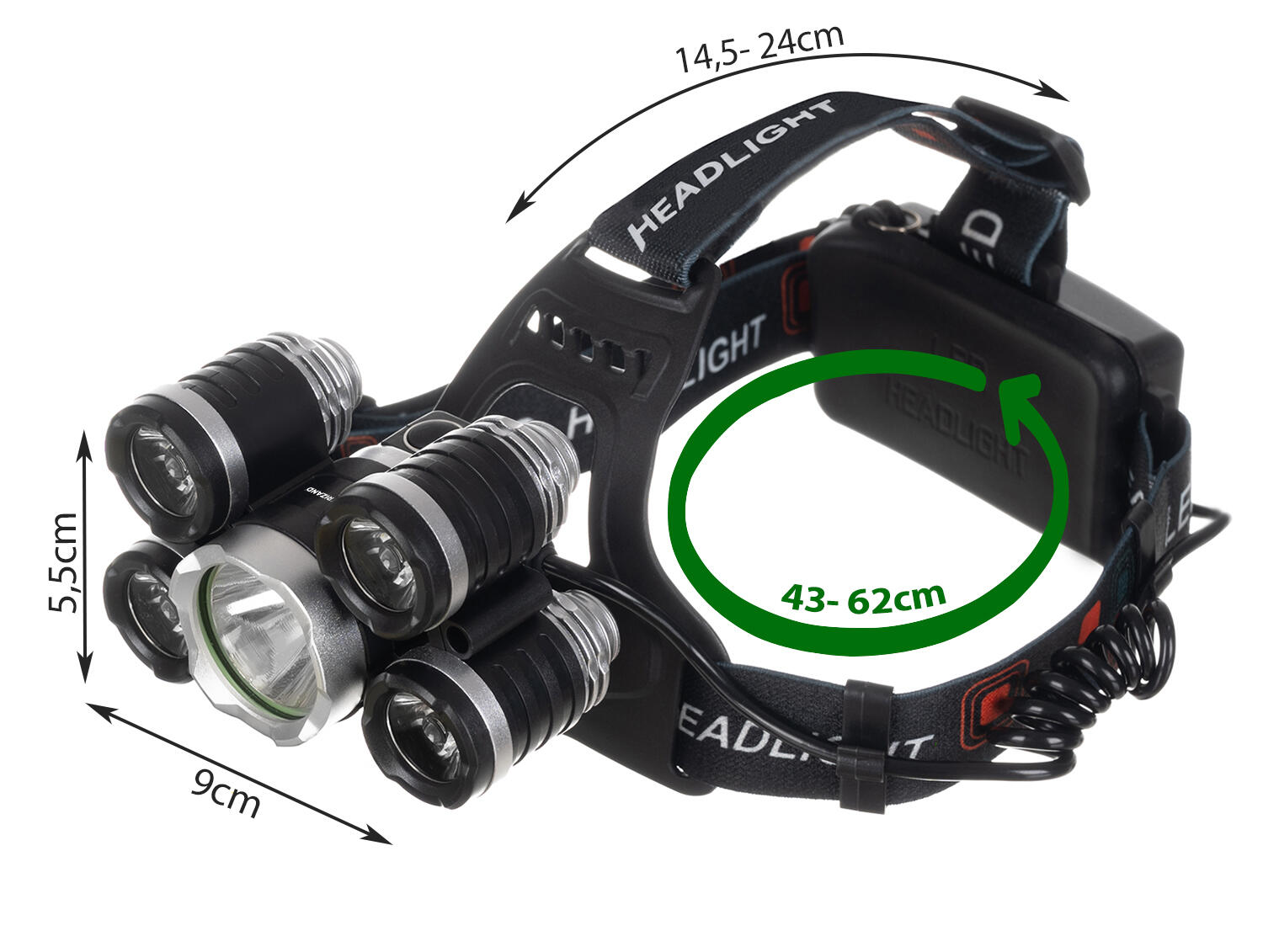Stirnlampe CREE 3/7