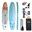 RE-ENGRAVED STAND-UP PADDLE BOARD SET ( 11" 31.9" 6") - Light Blue