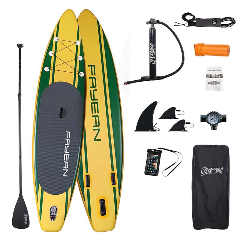 STAND-UP PADDLE BOARD SET (11.5" 33" 6") - SIMPLE GREEN