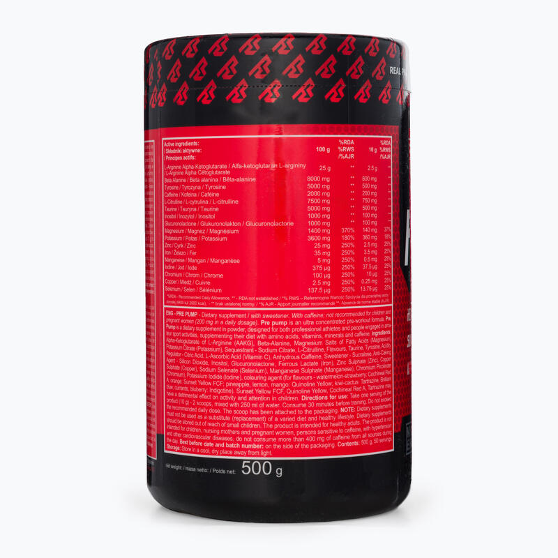 Real Pharm Pre Pump pre-antrenament 500 g