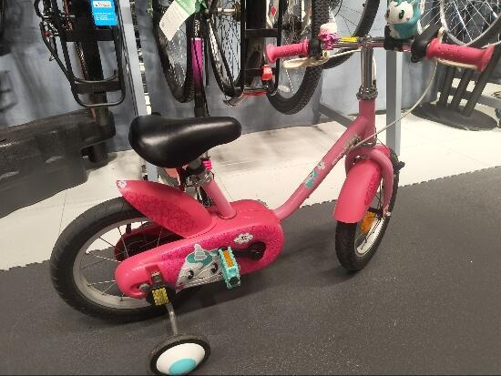 Refurbished Heavily Used 500 14 inch Bike 3 5 Years Unicorn Light Pink