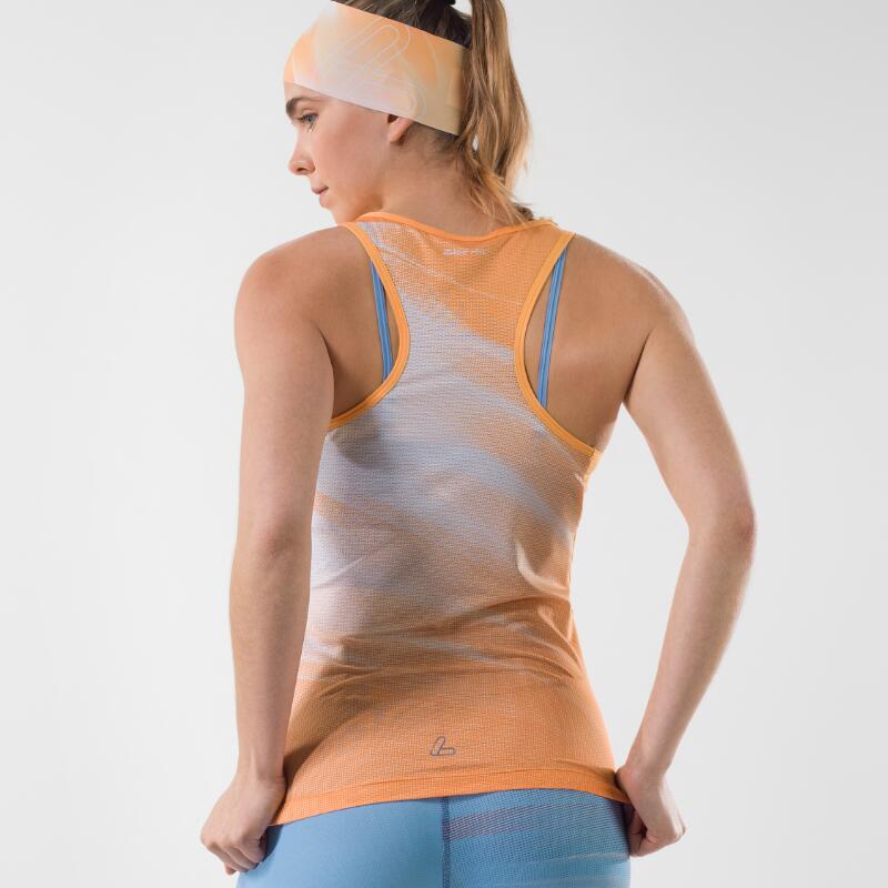Chemise de cyclisme dos nageur pour femme Fairdust Vent - Orange