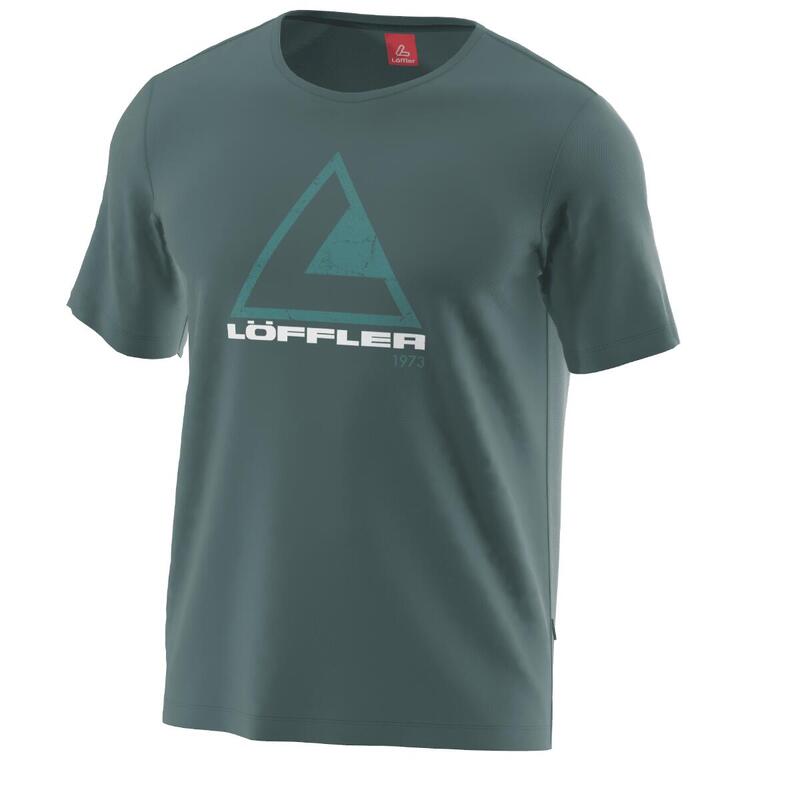 T-shirt voor heren M Printshirt L50 Transtex® single CF - Nacht Groen