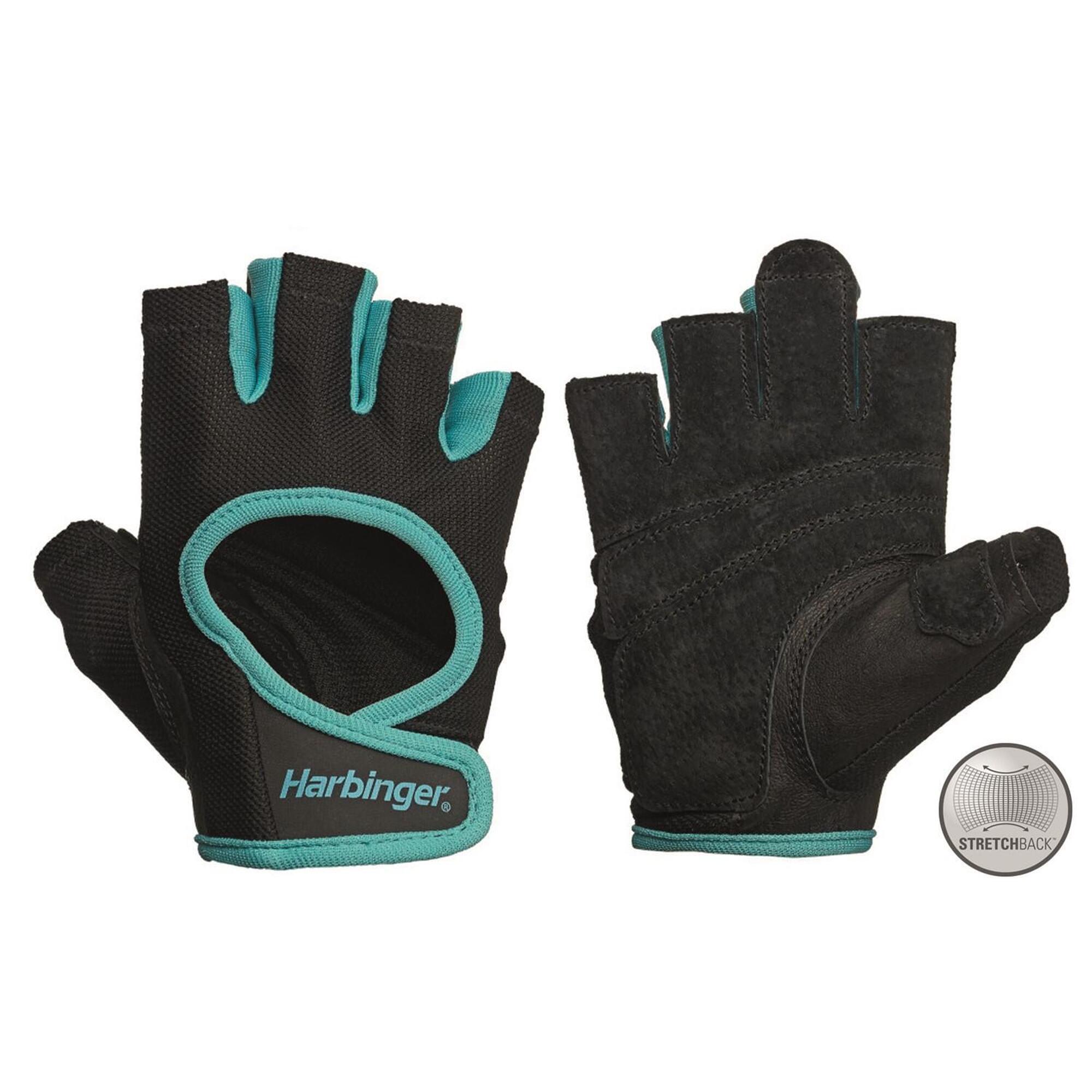 Harbinger - Gants De Fitness Harbinger Power Stretchback Pour Femmes - Noir / Bleu - S - Gants - Bleu - S - Decathlon