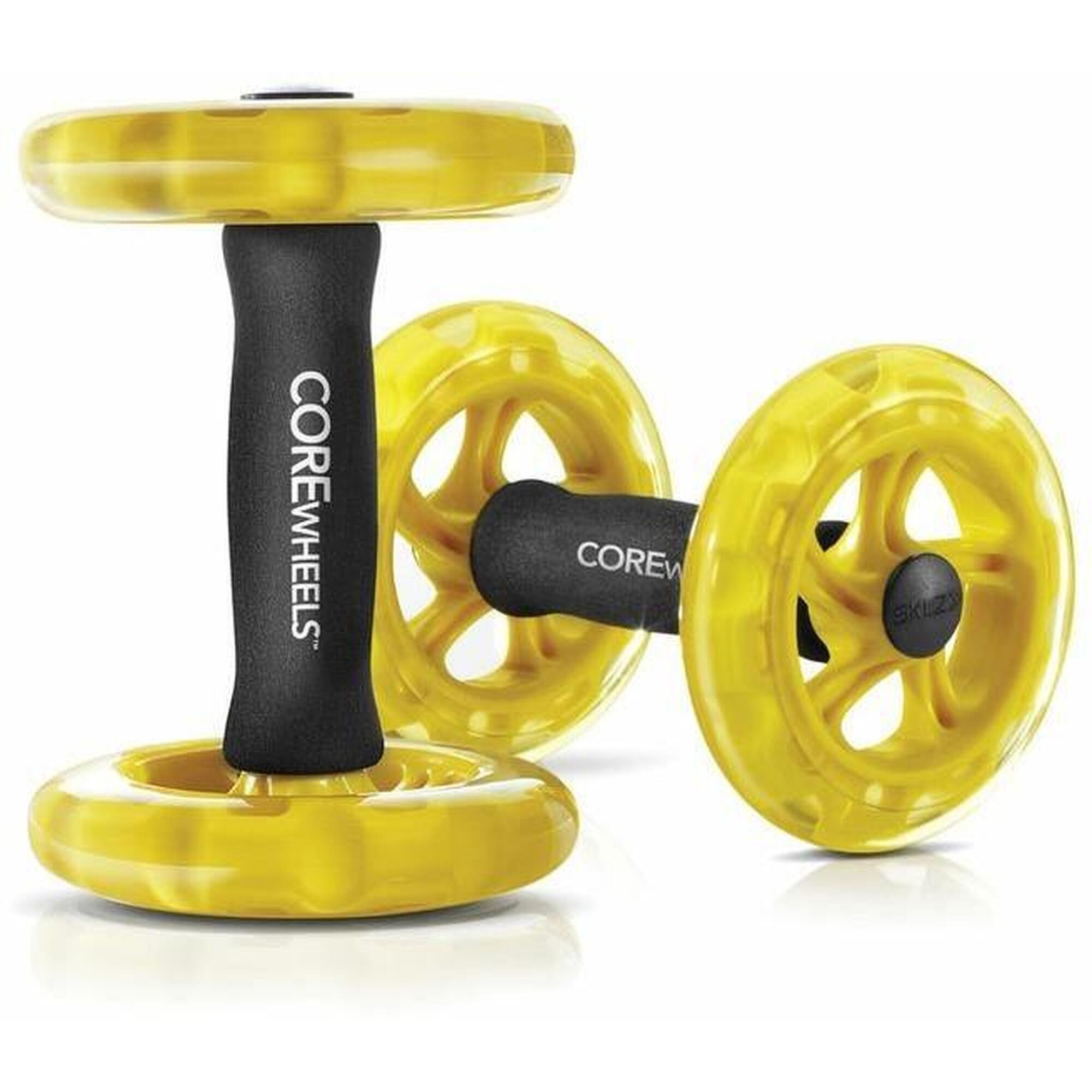 Sklz - Roulettes Abdos - Renforcez Votre Tronc, Léger Et Ergonomique - Sklz - Roue Abdominale - Jaune - Taille Unique - Decathlon