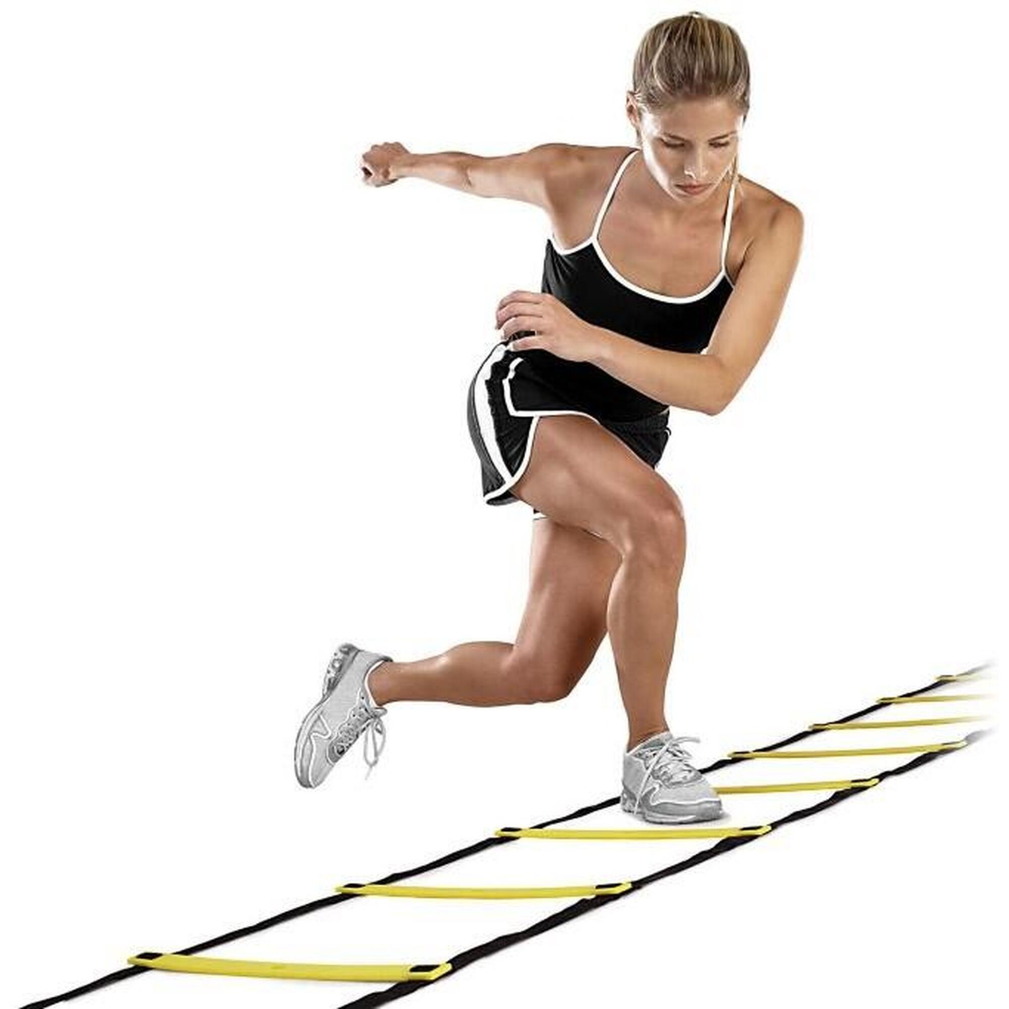 Escalera de entrenamiento Quick Ladder, negra y amarilla SKLZ