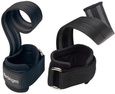 Harbinger pro padded lifting straps - met stalen gesp