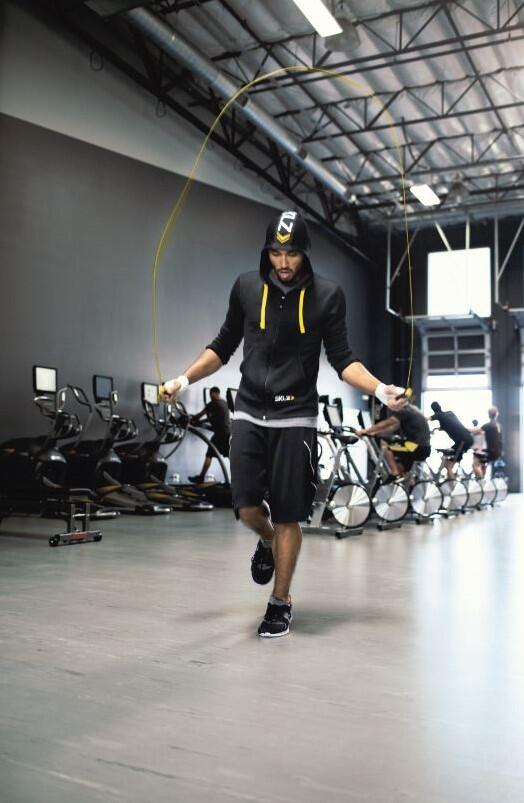 Corde à sauter, pour entraînements de fitness cross-training, Noir/jaune - SKLZ 5/5