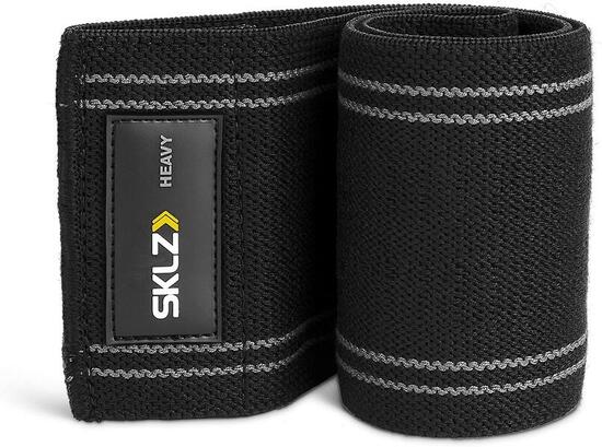 Bande de résistance SKLZ Pro Knit Hip Light noir/jaune, Intensité légère
