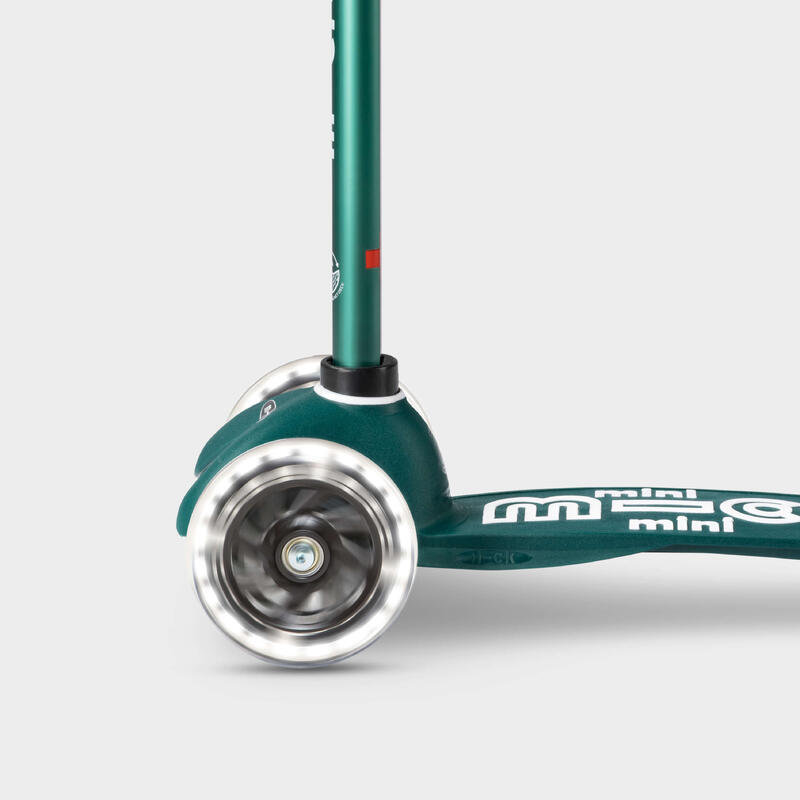 Trotinete Infantil 3 Rodas Micro Mini Deluxe ECO LED Verde