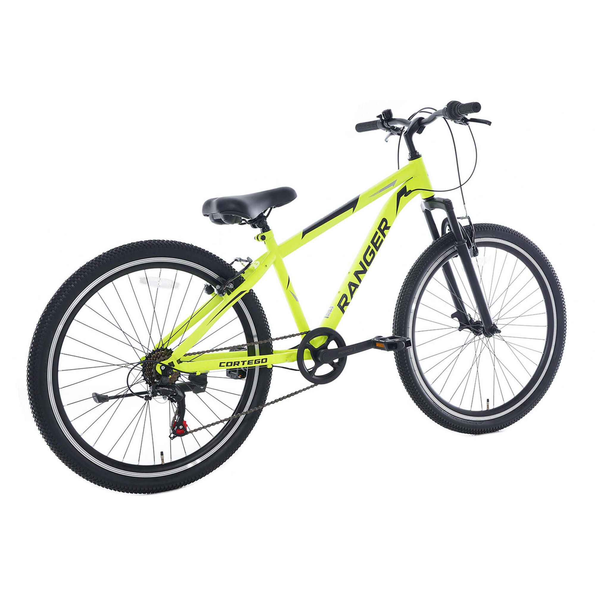Vélo VTT Enfant 20 Pouces 7 Vitesses - Cadre Acier Carbone, Charge 85 Kg, Avec Gourde Et Sac