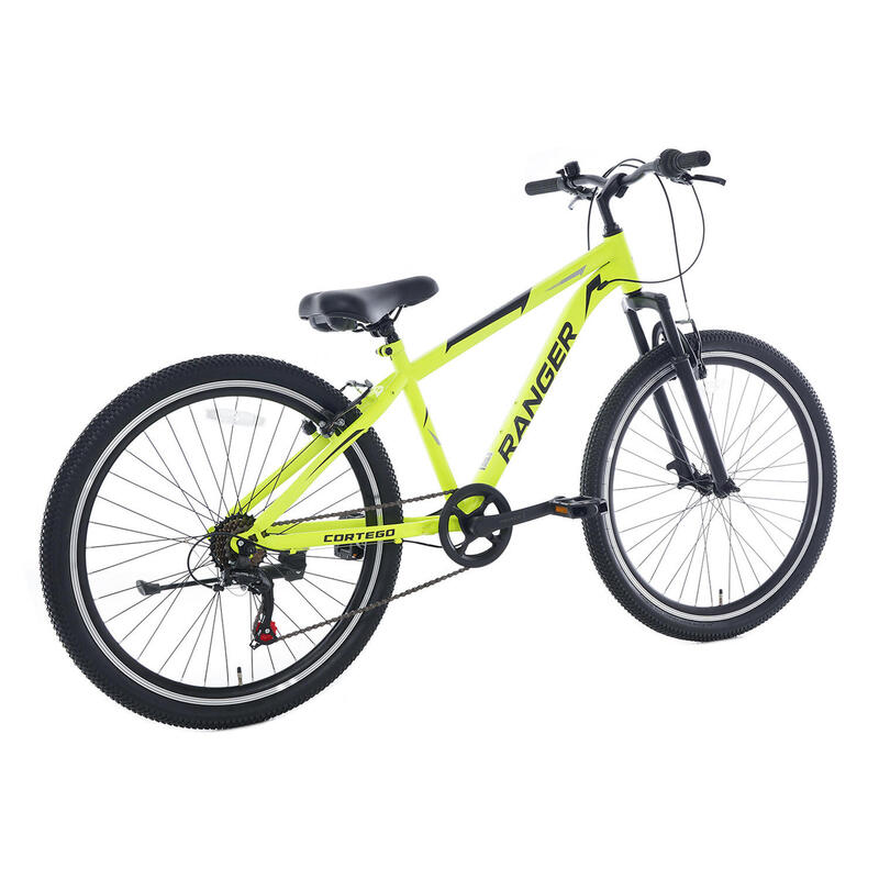 Cortego Ranger Vélo pour garçons 26 pouces Jaune fluo 7 Vitesses