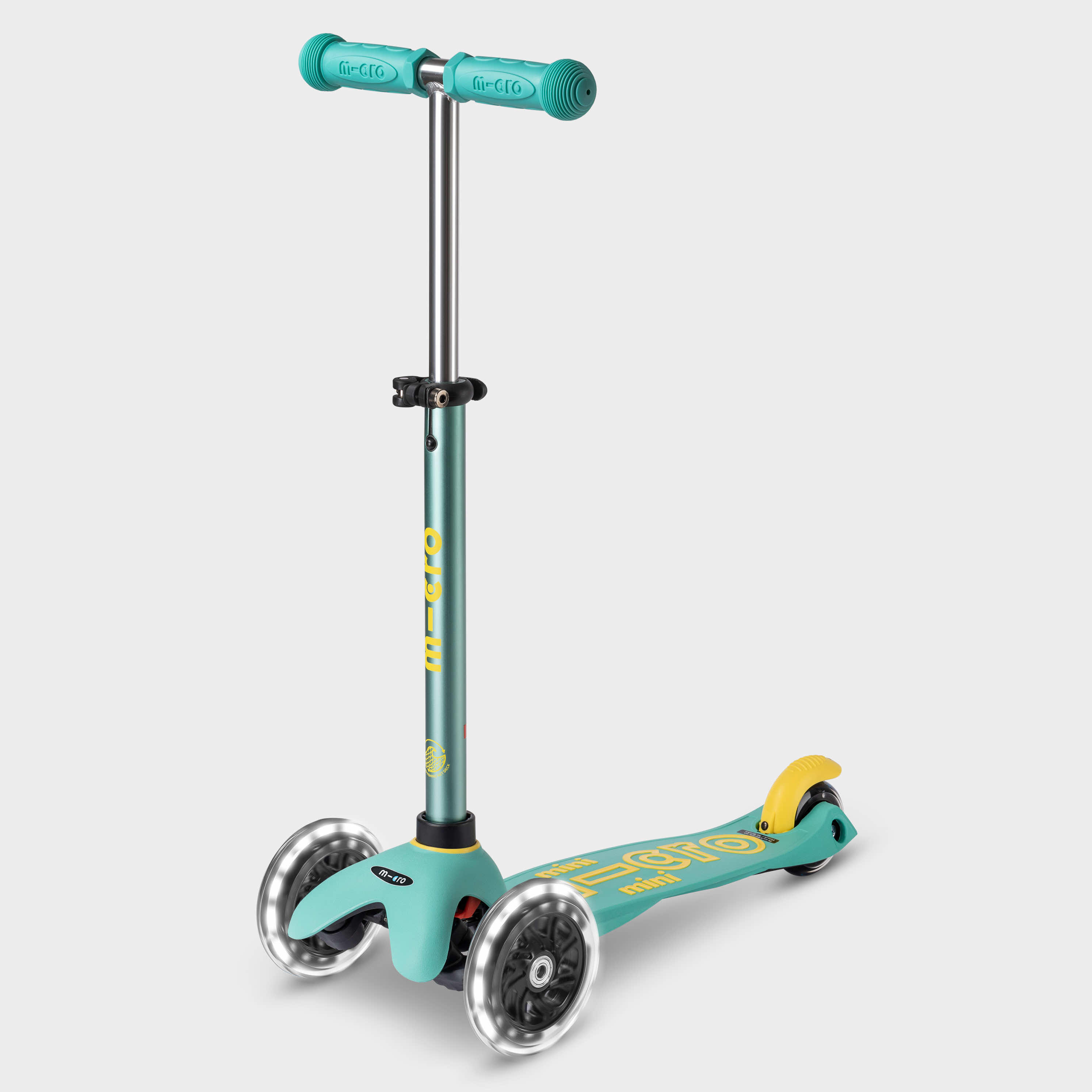 Trotinete 3 Rodas Micro Mini Deluxe ECO LED Menta