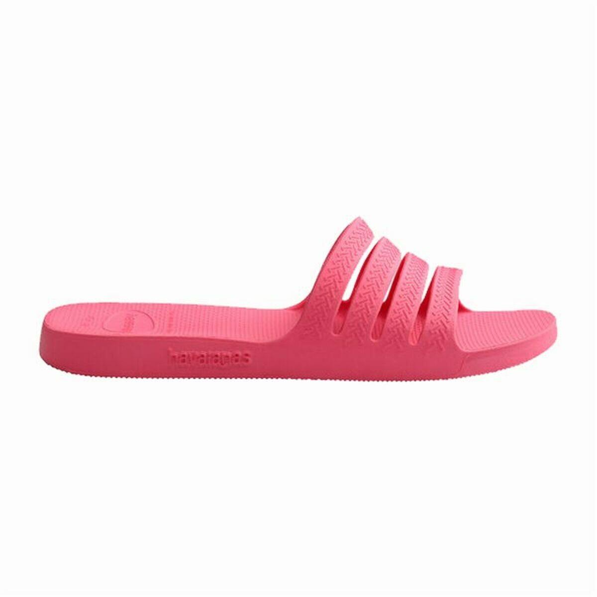 Chinelos para crianças havaianas slide stradi cor de rosa