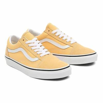 Dames casual sneakers vans old skool geel