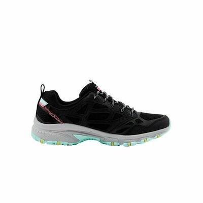 Sportschoenen voor dames skechers overlace lace-up w zwart