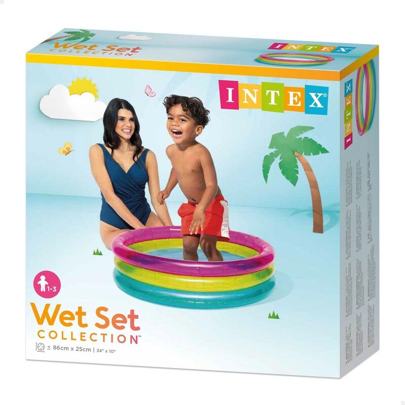 Piscina Hinchable para Niños Intex Arcoíris