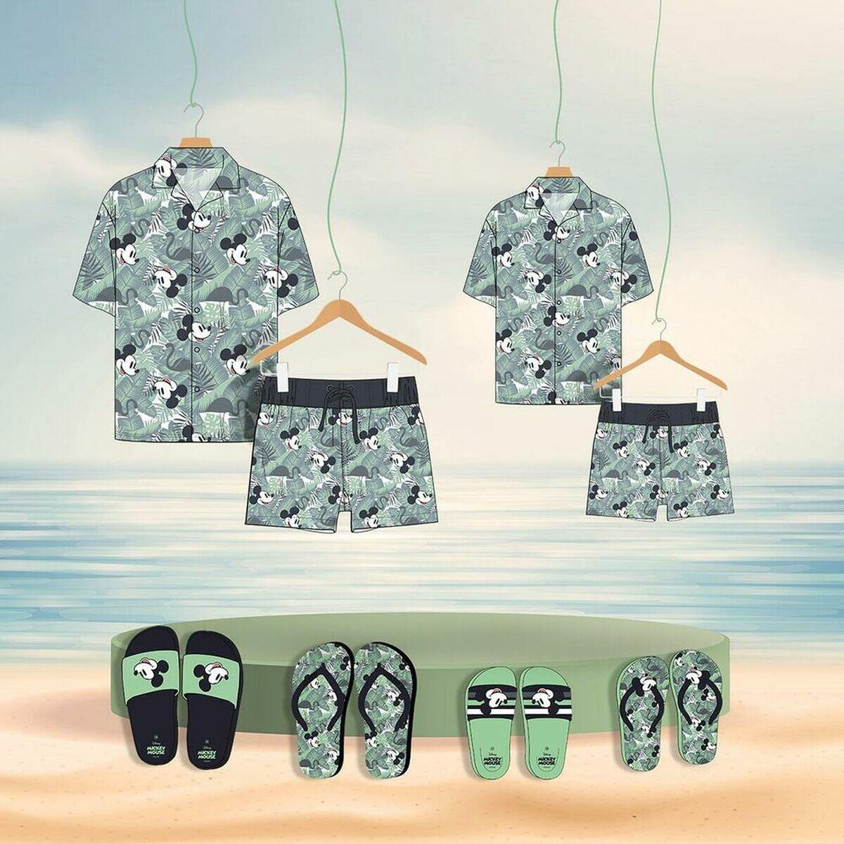Chanclas para Niños Mickey Mouse Verde 3/4