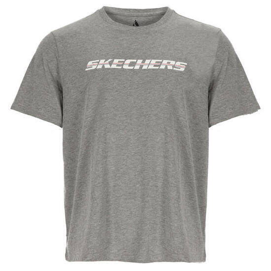 SKECHERS T-shirt STRIKETHROUGH da uomo Grigio