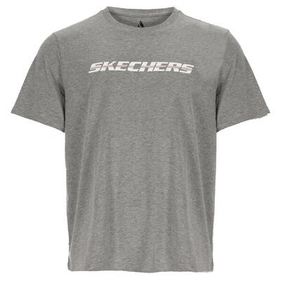 SKECHERS T-shirt STRIKETHROUGH da uomo Grigio