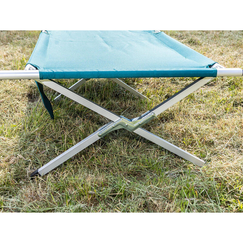 Lit de Camp Vuoma - lit d'appoint Camping Pliant - 210 x 75 cm - jusqu'à 200 kg