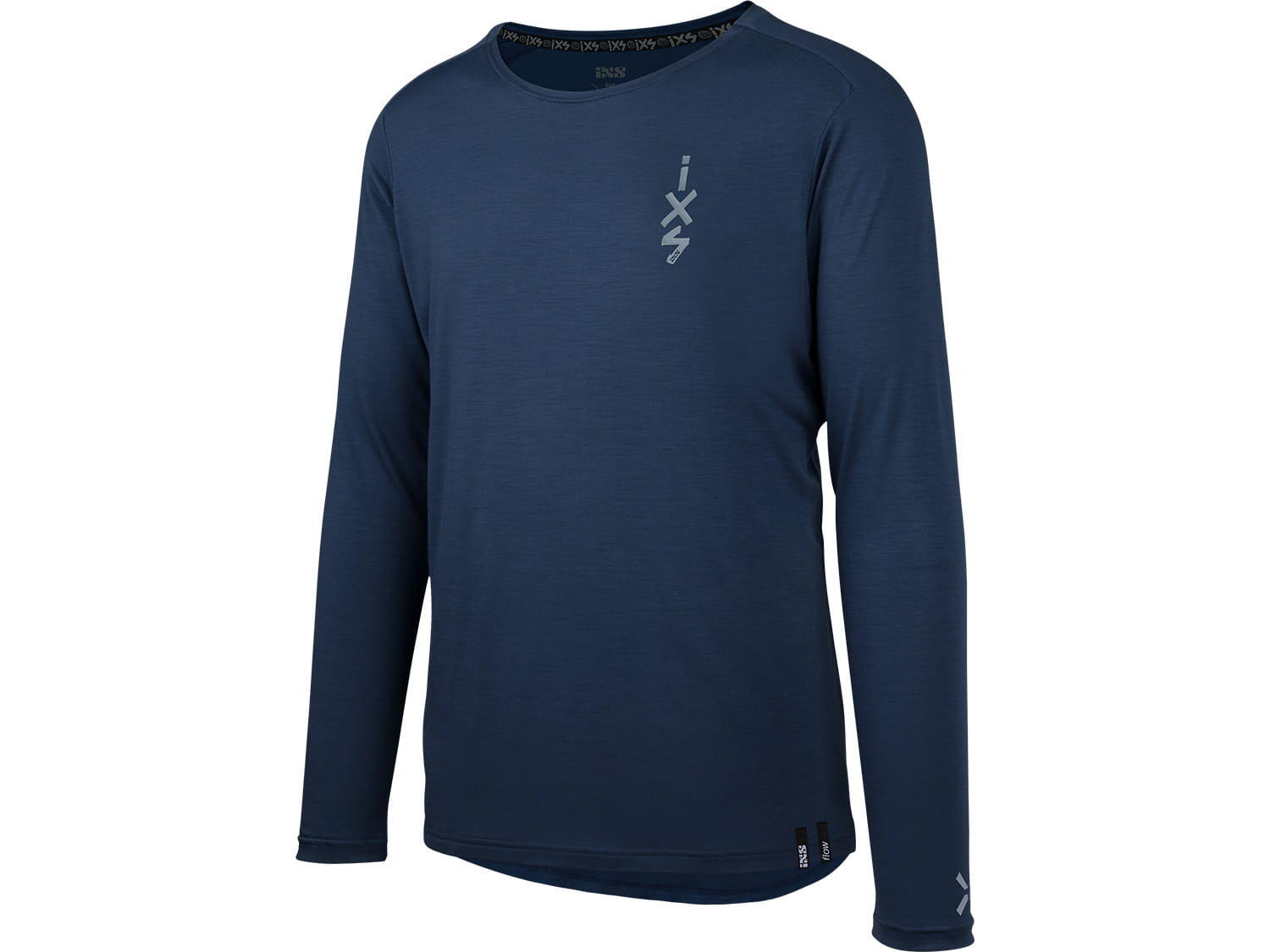 Flow Merino lange mouwen Jersey - Marine 1/1