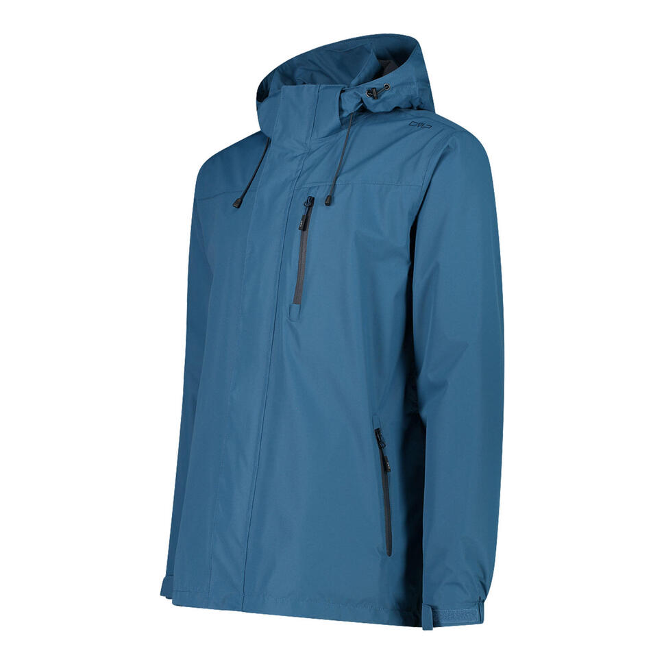 Dorosły kurtka przeciwdeszczowa wodoodporna CMP Zip Hood, niebieska