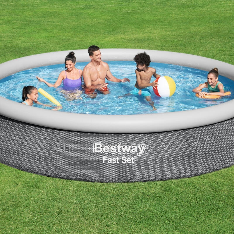 Piscine Bestway Fast Set - 457 x 84 cm - avec Accessoires - 5731312