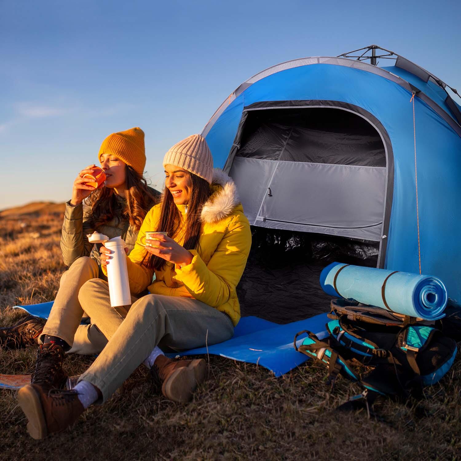 Tente Familiale Premium 4 Personnes - Tente de camping imperméable et occultante 3/6