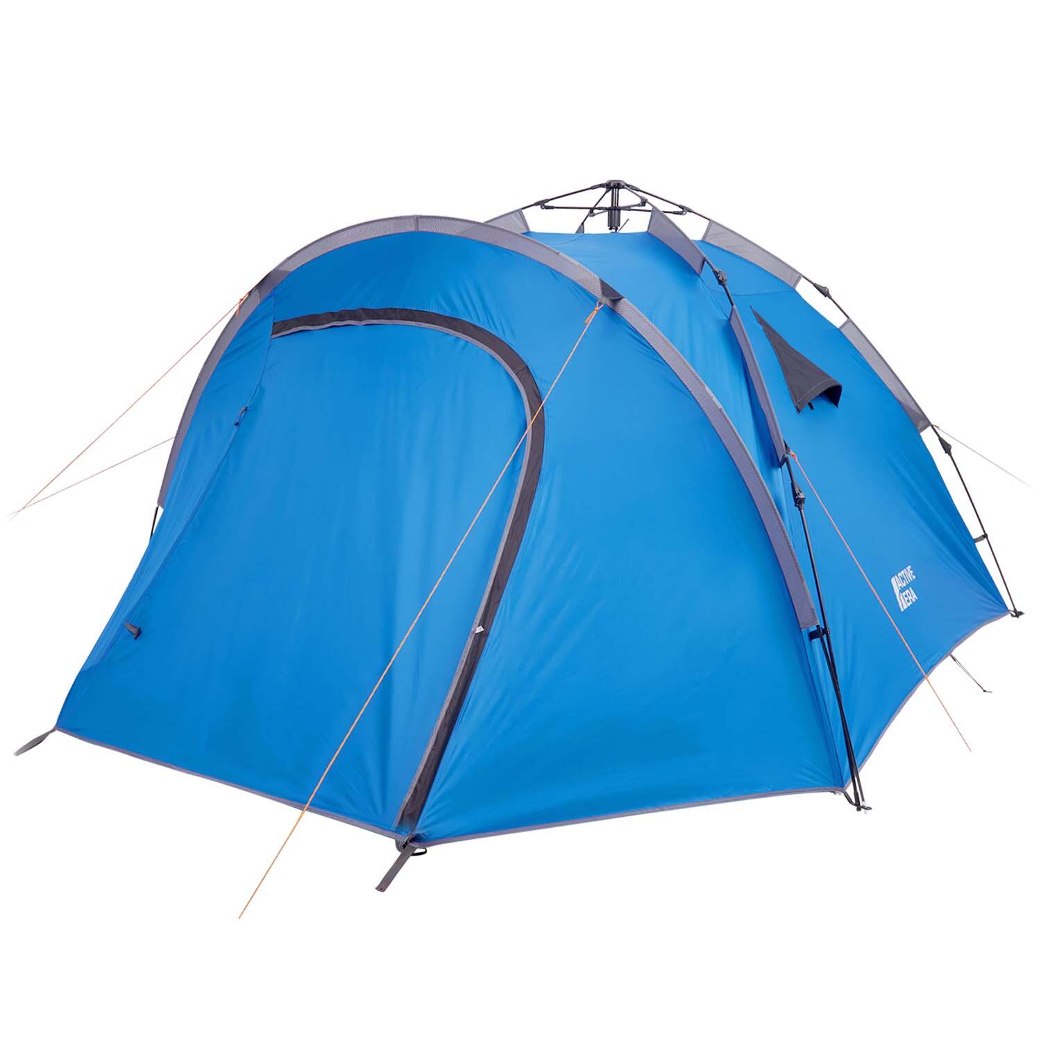 4 Person Easy Set Up Camping Tent 100 Waterproof Storm proof ACTIVE ERA Decathlon