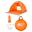 Tente de plage Pop Up Déployable - Protection Solaire UV UPF 50+ - Orange