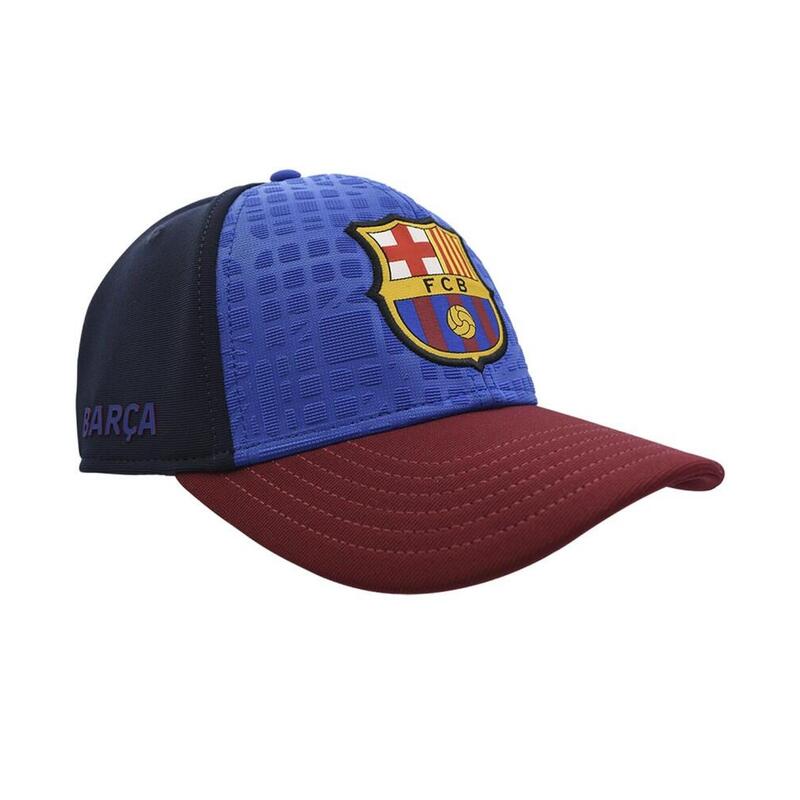 Fútbol FC Barcelona Gorra Escudo En Relieve Color Azul-grana Talla Junior  54 Cm