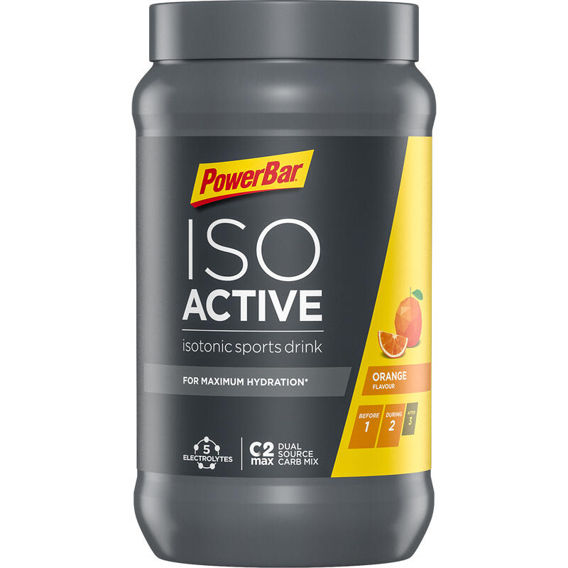 Isoactive Powerbar - Orange - 600 grammes (18 doses)