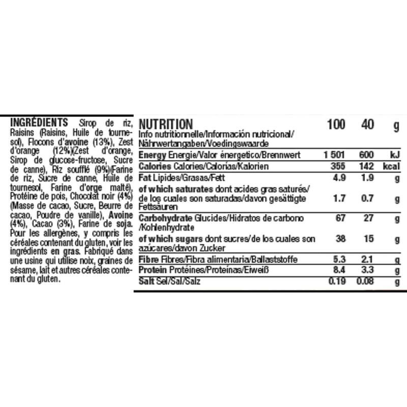 Barre protéinée aux céréales - vegan - 42g - Chocolat