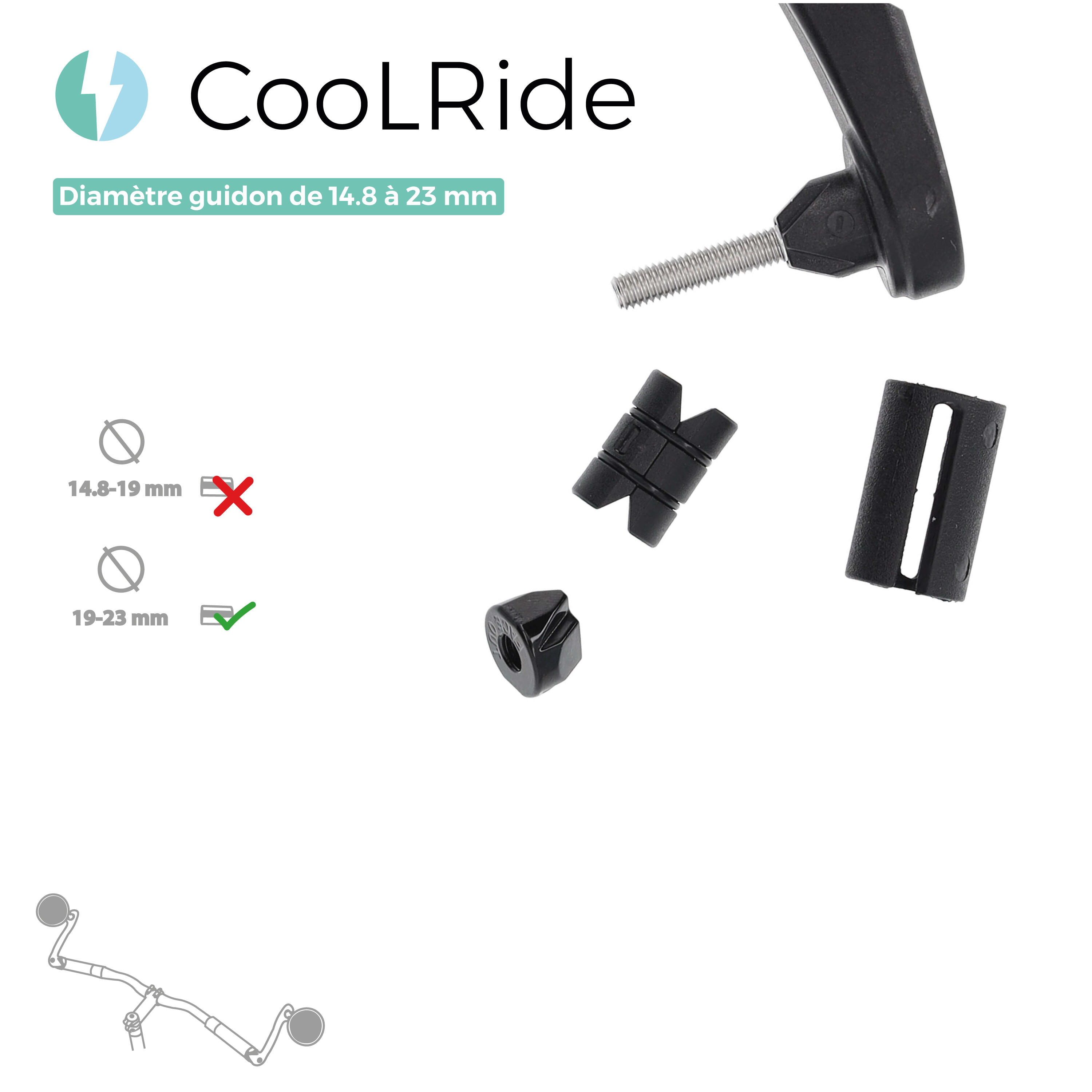 Rétroviseur CooLRide réversible avec expandeur 4/4