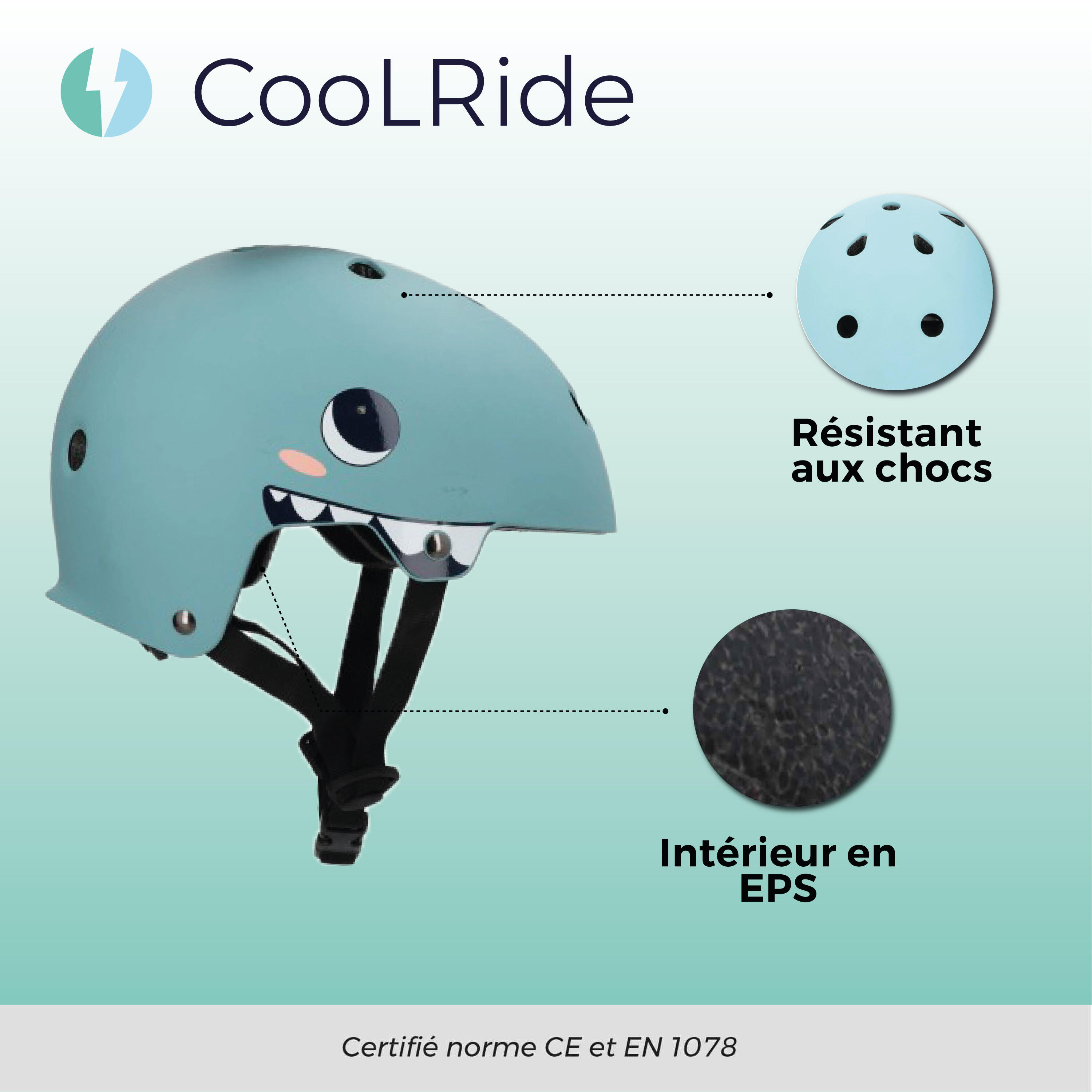 Casque Multisports enfant CooLRide Shark 6/7