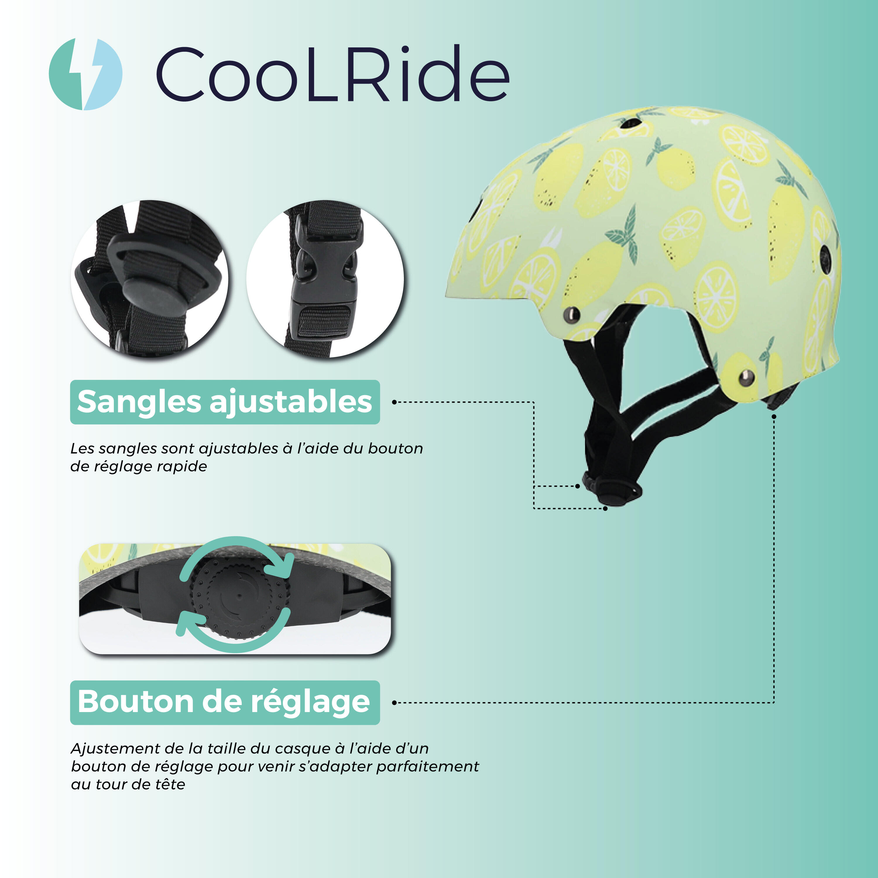 Casque Multisports CooLRide enfant Citrus 3/7