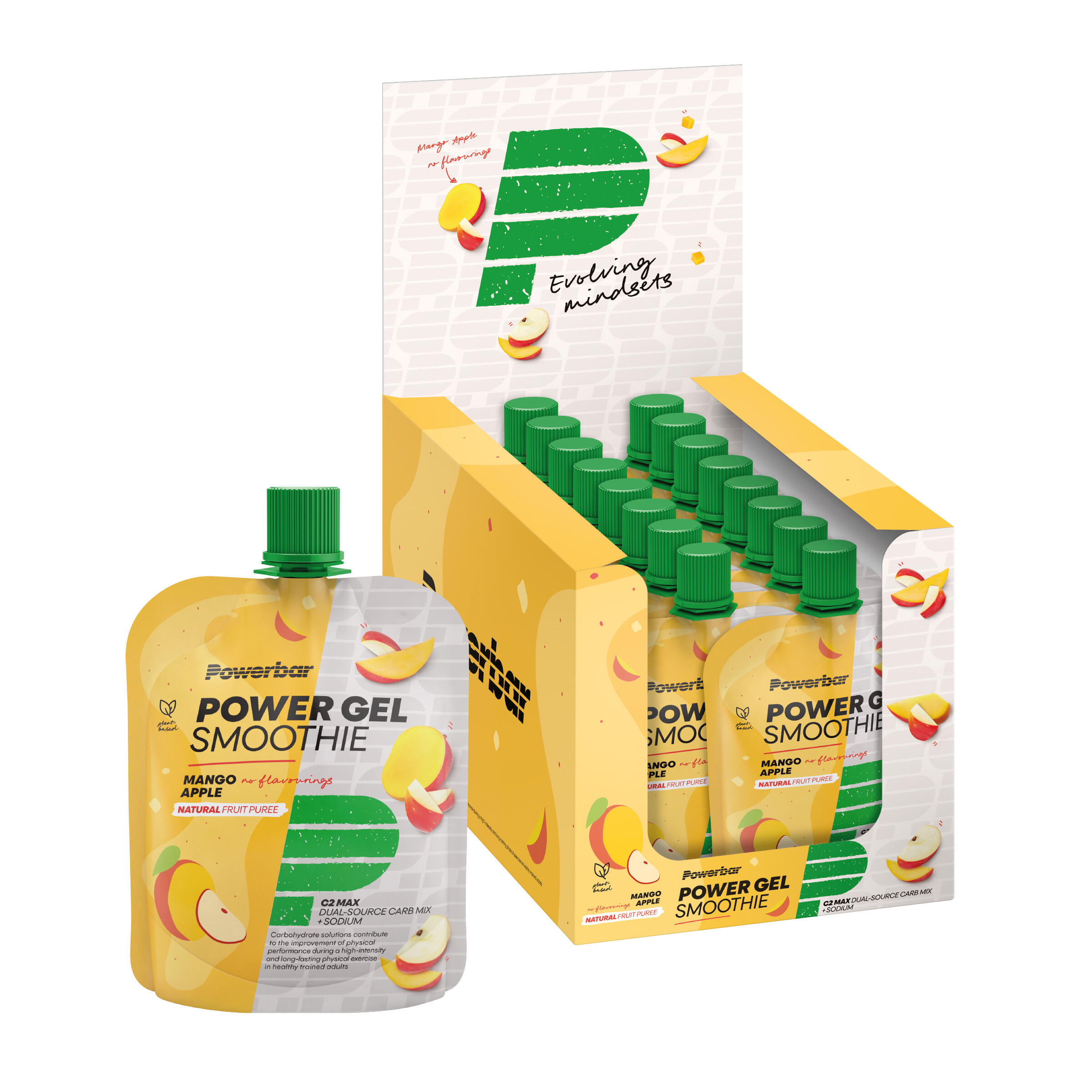 Powerbar - Pack Powergel Smoothie (16x90g) - Pomme Mangue - Gel Énergétique - 1,5 Kg - Decathlon