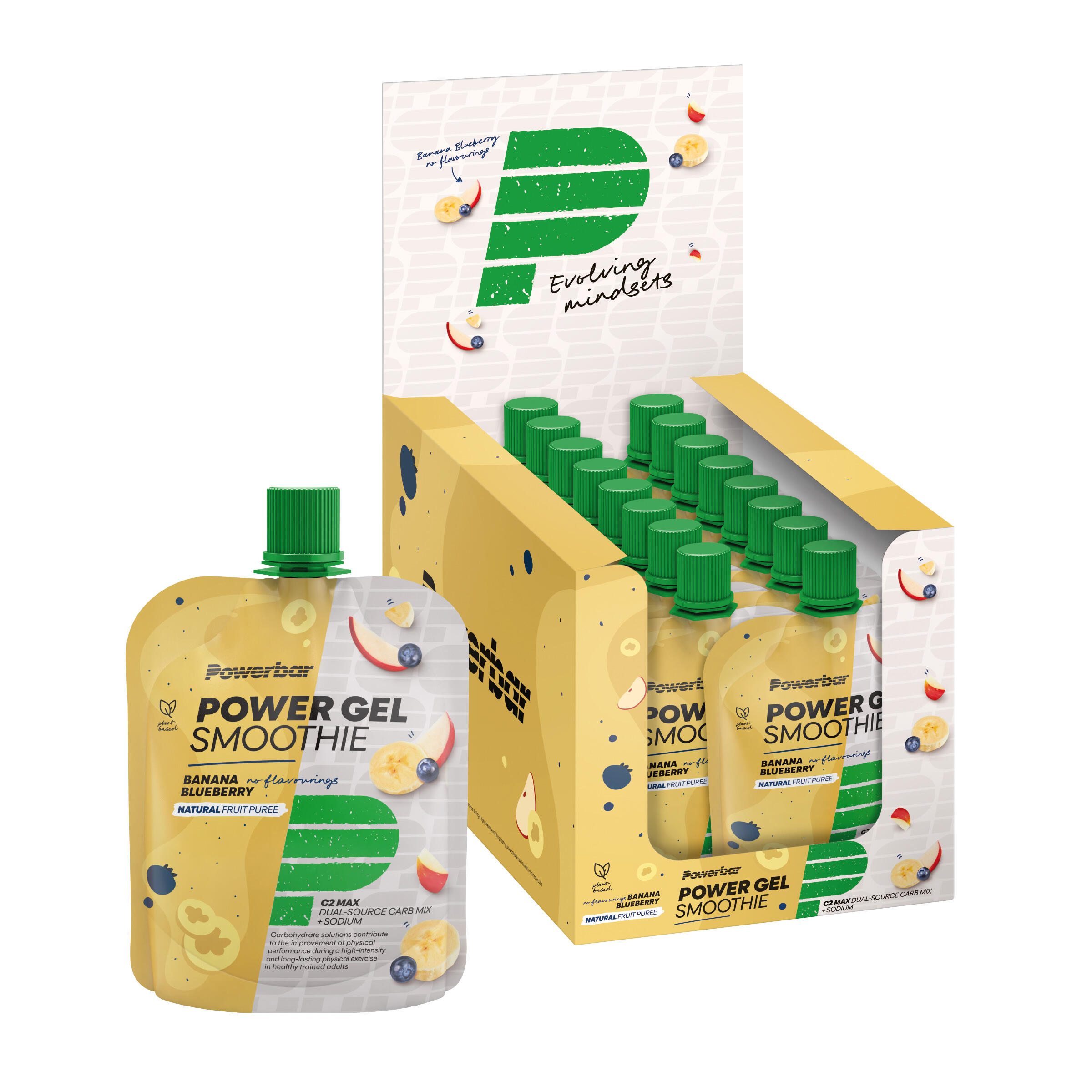Powerbar - Pack Powergel Smoothie (16x90g) - Banane Et Myrtille - Gel Énergétique - 1,5 Kg - Decathlon