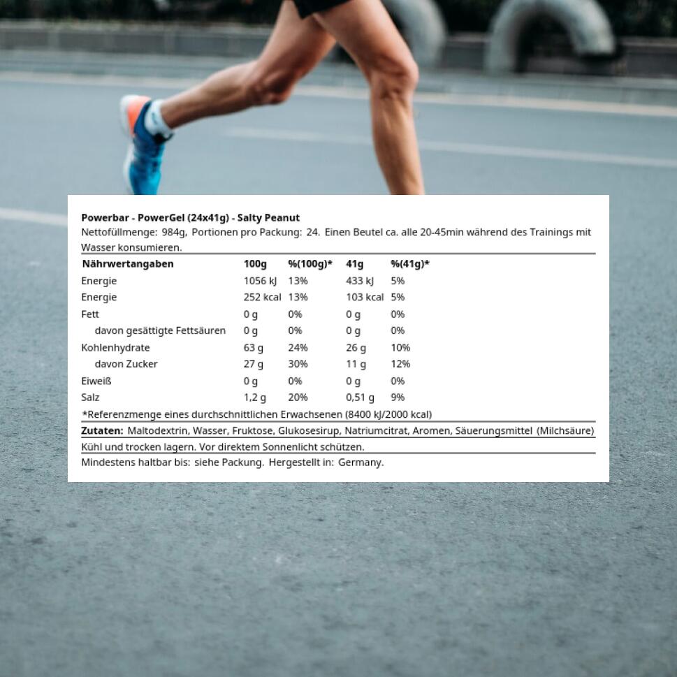 Żel PowerBar PowerGel Original 24x41gr Salty Peanut