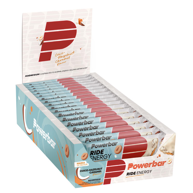 Ride Energy Bar - Noix de coco noisette et caramel - 990 grammes (18 barres)